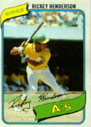 1980 Rickey Henderson Rookie Card